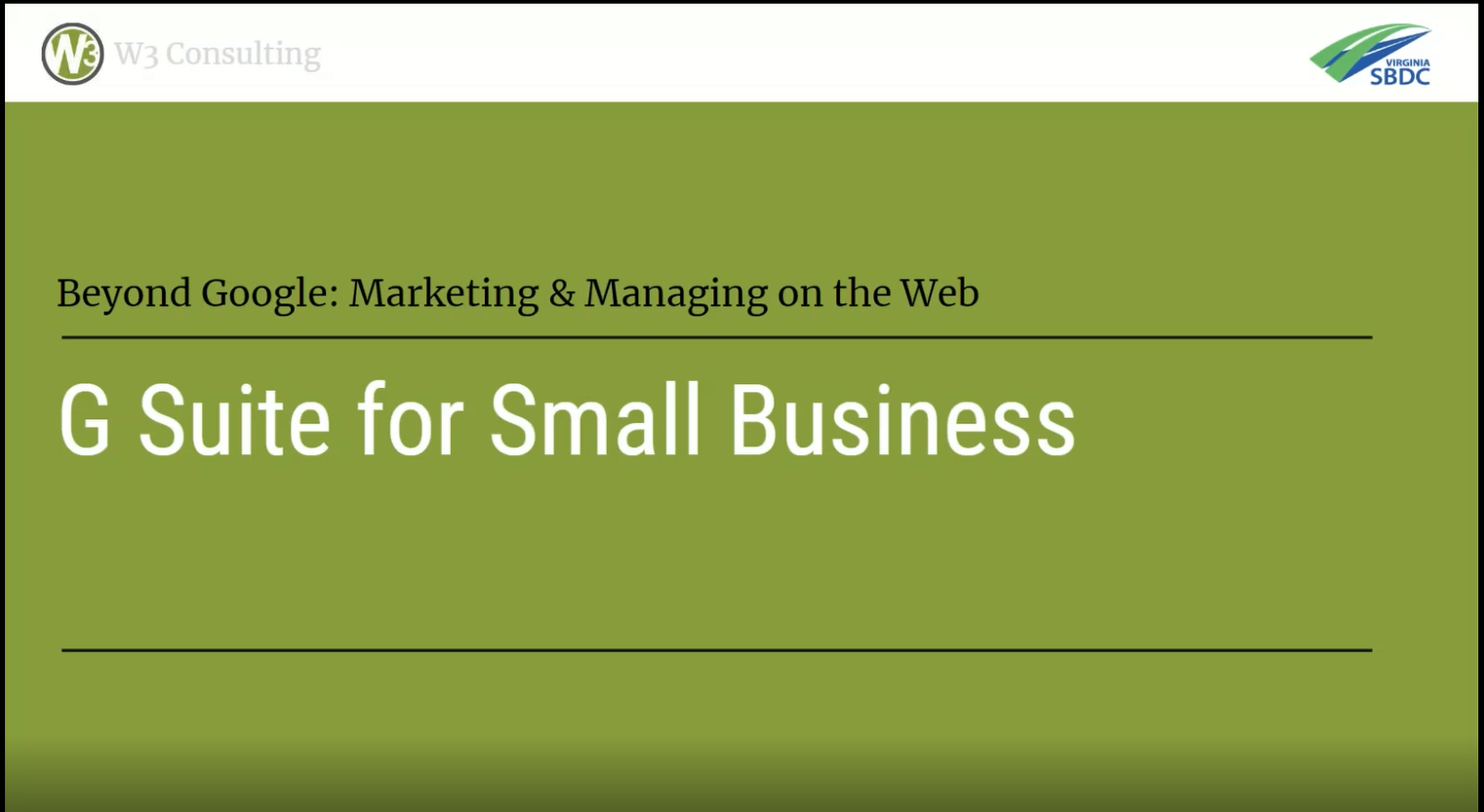 G Suite for Small Business